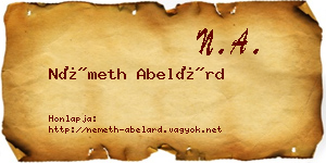 Németh Abelárd névjegykártya